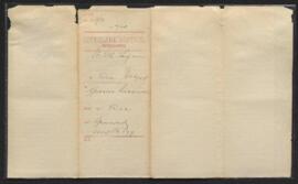 W. H. Lyons - application for grocery license
