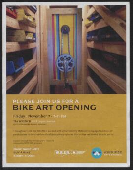 Bike art opening poster