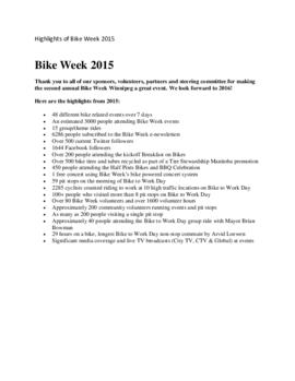 Bike Week General info 2015