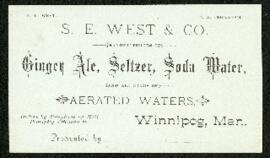 S. E. West & Co. business card