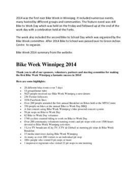 Bike Week General info 2014