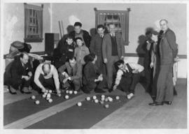 Carpet bowling at Deer Lodge Community Club