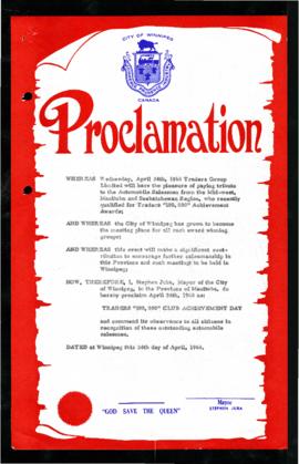 Proclamation - Traders "100,000" Club Achievement Day