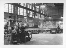 Workmen at work stations, Dominion Bridge Company