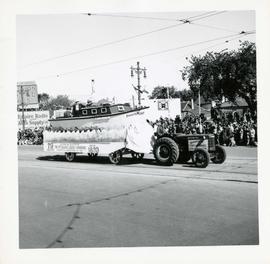 Winnipeg's 75th Anniversary parade - First Orange Lodge of Winnipeg float