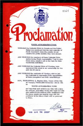 Proclamation - Youth Appreciation Week