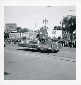 Winnipeg's 75th Anniversary parade - St. Boniface float