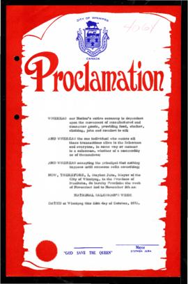 Proclamation - National Salesmen's Week