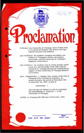 Proclamation - Exposure I