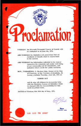 Proclamation - Census Day