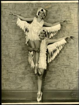 Grace and Betty Parker in eagle costumes
