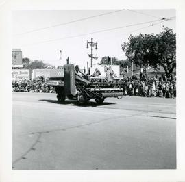 Winnipeg's 75th Anniversary parade - Cockshutt farming marchinery float