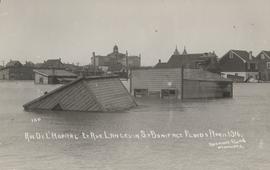 Rue De L'Hopital et Rue Langevin, St. Boniface Floods, April 1916