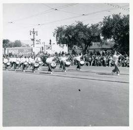 Winnipeg's 75th Anniversary parade - Shriners[?] drumming