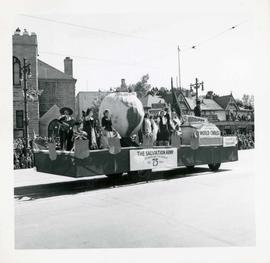Winnipeg's 75th Anniversary parade - Salvation Army float
