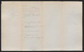 John Eccles - application for position of Tax Collector
