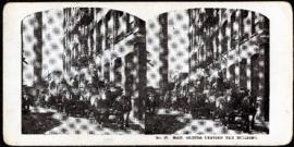 Eaton's promotional stereogram no. 27 - mail orders leaving the building