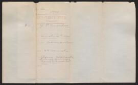 G. F. Carruthers - application for position of Chamberlain