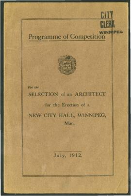 Programme of Competition for a new city hall