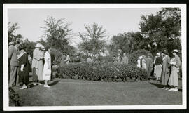 A gathering in the gardens in Kildonan Park