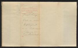 Joseph Lodge - application for position of Engineer of the new Fire Engine