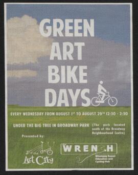 Green Art Bike Days poster