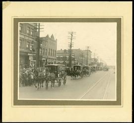 Canada Bread delivery wagons at Main and Selkirk